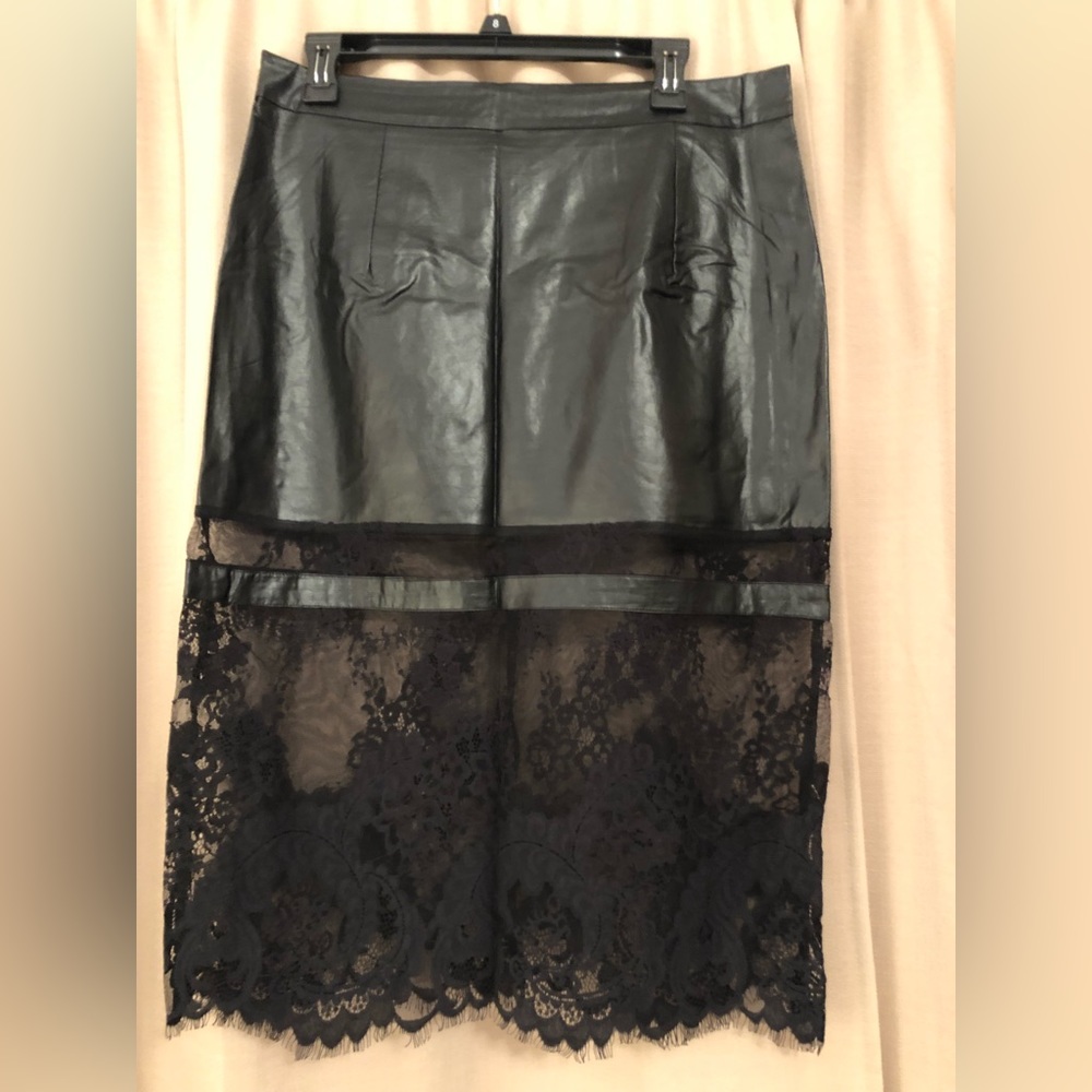 Finejo Faux Leather Skirt XXL